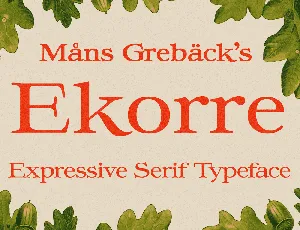 Ekorre PERSONAL USE ONLY font