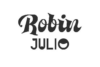 RobinJulio font