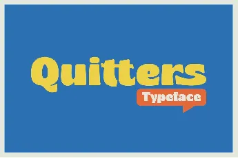 Quitters DEMO font