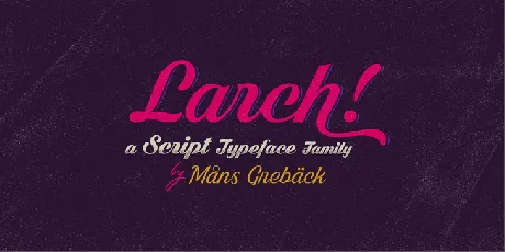 Dark Larch font