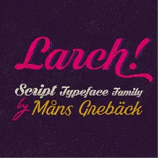 Dark Larch font