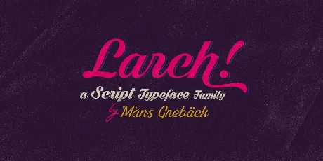 Dark Larch font