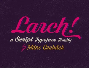 Dark Larch font