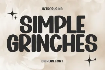 Simple Grinches Display font