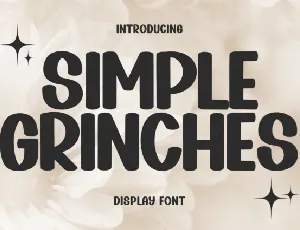 Simple Grinches Display font