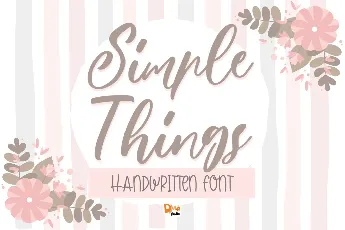 Simple Things font