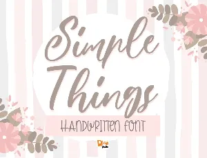Simple Things font