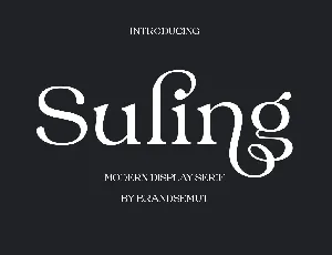 Suling font