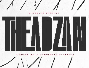 Theadzan font