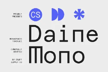 CS Daine Mono font