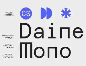 CS Daine Mono font