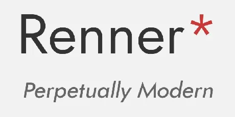 Renner font