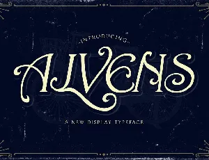 Alvens Display font