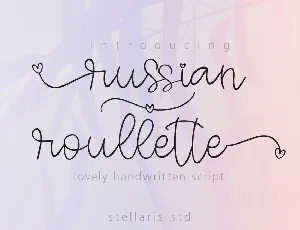 russian roullette font