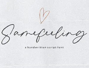 Samefeeling font