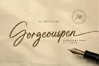 Gorgeuspen font