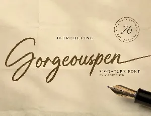 Gorgeuspen font