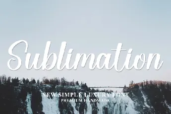 Sublimation Script Typeface font