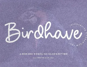 Birdhave font