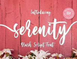 Serenity Script font