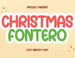 Christmasero Display font