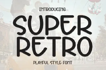 Super Retro Display font