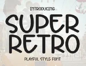 Super Retro Display font