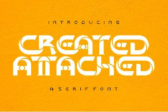 CREATED ATTACHED DEMO font