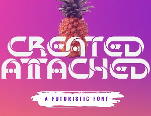 CREATED ATTACHED DEMO font