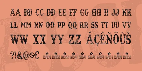 TEXAS TANGO EXTRA ROTH PERSONAL font