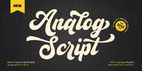 Analog font