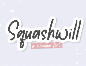 Squashwill font