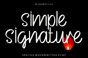 Simple font