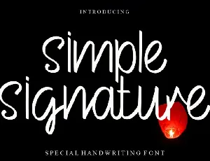 Simple font