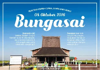 Bungasai font