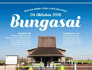 Bungasai font