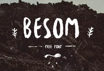 Besom Handwritten Brush font