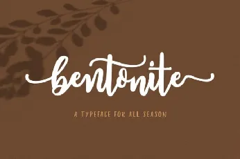 Bentonite Script font