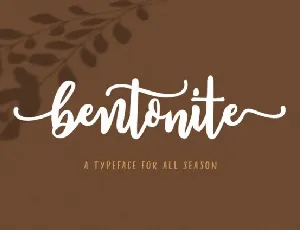 Bentonite Script font