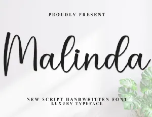 Malinda Script font