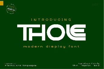 Thole font