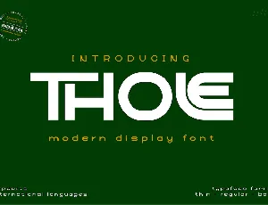 Thole font