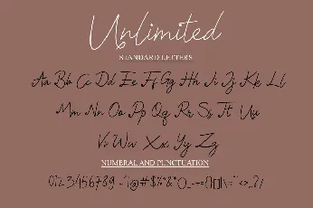 Unlimited font