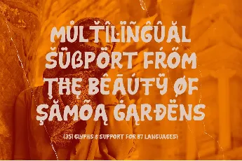 NCL Samoa Gardens font