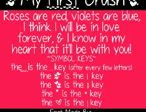 My First Crush font