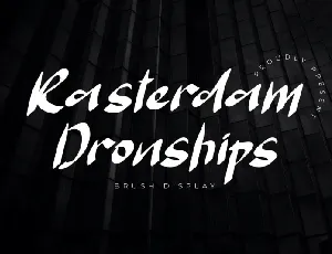 Rasterdam Dronships font