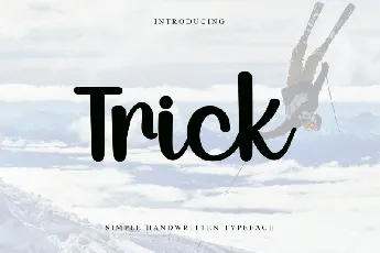 Trick font