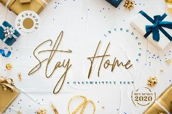 Stay Home font