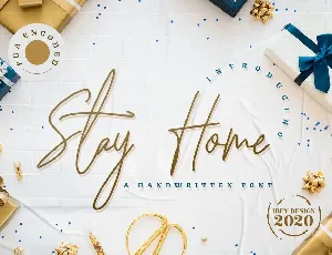 Stay Home font