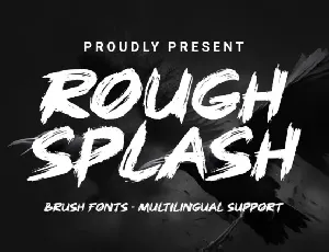 Rough Splash font